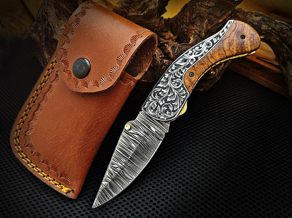 Drop point Folding Pocket Knife