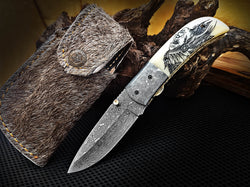 Drop point Folding Pocket Knife