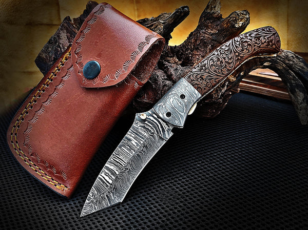 Tanto Folding Pocket Knife