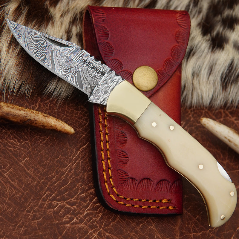 Folding Knife Camel Bone EDC