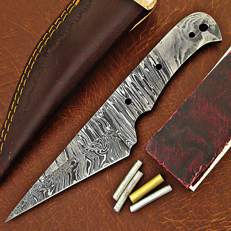 Damascus Tanto Knife Making DIY Kit Knife Making Supplies by ColdLand NB117